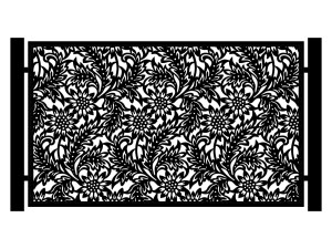 Przęsło ogrodzeniowe Lisa 200×120 cm - biały matowy