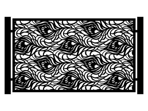 Przęsło ogrodzeniowe Gaida 200×120 cm - biały matowy