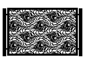 Przęsło ogrodzeniowe Gaida 200×135 cm - biały matowy