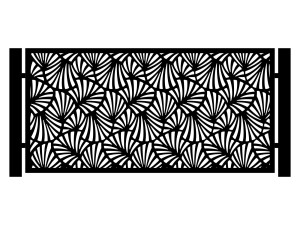 Przęsło ogrodzeniowe Sienna 200×100 cm - biały matowy