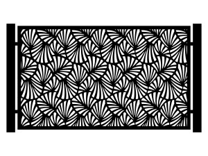 Przęsło ogrodzeniowe Sienna 200×120 cm - biały matowy