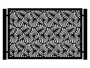 Przęsło ogrodzeniowe Sienna 200×135 cm - antracytowy