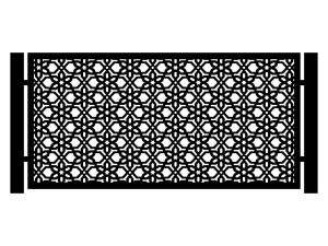 Przęsło ogrodzeniowe Etta 200×100 cm - biały matowy