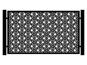 Przęsło ogrodzeniowe Etta 200×120 cm - antracytowy