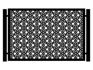 Przęsło ogrodzeniowe Etta 200×135 cm - biały matowy