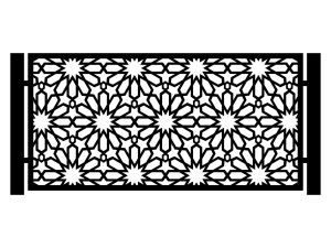 Przęsło ogrodzeniowe Greta 200×100 cm - biały matowy