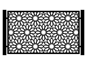 Przęsło ogrodzeniowe Greta 200×120 cm - biały matowy