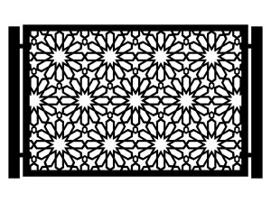 Przęsło ogrodzeniowe Greta 200×135 cm - biały matowy