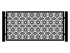 Przęsło ogrodzeniowe Gianna 200×100 cm - biały matowy