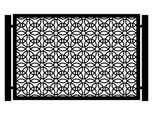 Przęsło ogrodzeniowe Gianna 200×135 cm - biały matowy