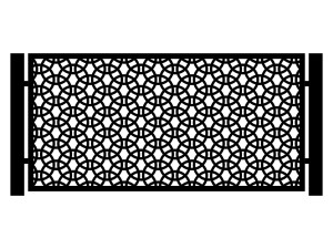 Przęsło ogrodzeniowe Giulia 200×100 cm - biały matowy