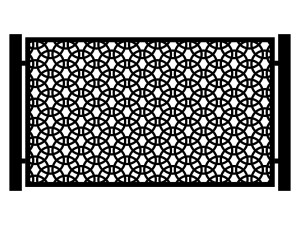 Przęsło ogrodzeniowe Giulia 200×120 cm - biały matowy