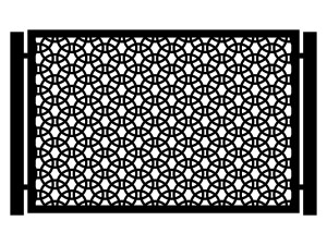 Przęsło ogrodzeniowe Giulia 200×135 cm - biały matowy