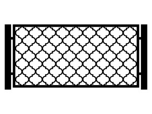 Przęsło ogrodzeniowe Bianca 200×100 cm - biały matowy