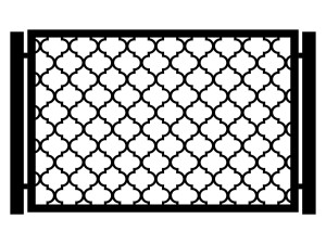 Przęsło ogrodzeniowe Bianca 200×135 cm - biały matowy