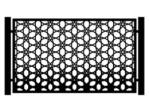 Przęsło ogrodzeniowe Azzurra 200×120 cm - biały matowy