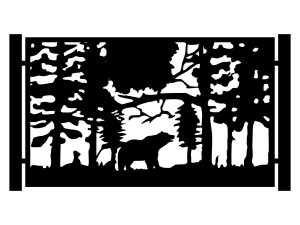 Przęsło ogrodzeniowe Olivia 200×120 cm - biały matowy