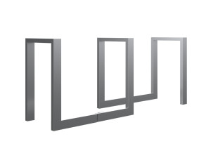 Stojak rowerowy Ratio Chrom zestaw 1