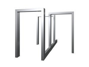 Stojak rowerowy Ratio Chrom zestaw 4