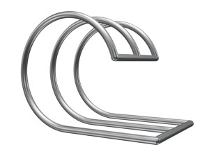 Stojak rowerowy Fala Chrom M