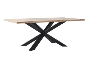Stół dębowy Pająk - czarny mat - 200 × 100 cm (dla 8-10 osób)