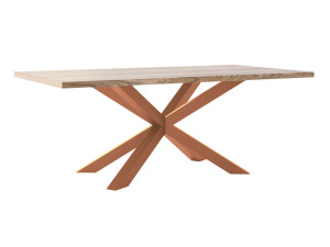Stół dębowy Pająk - miedziany - 200 × 100 cm (dla 8-10 osób)