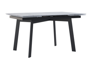 Modny stół rozkładany do salonu ze spieku kwarcowego Shift - czarny mat - 150 x 90 cm - 230 x 90 cm (4-10 osób)