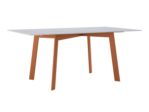 Modny stół do salonu ze spieku kwarcowego Shift - miedziany - 180 × 90 cm (dla 6-8 osób)