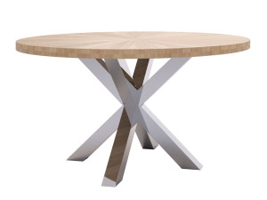 Okrągły Stół Pająk Chrom Średnica 140 cm