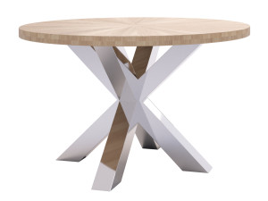 Okrągły Stół Pająk Heavy Chrom Średnica 120 cm