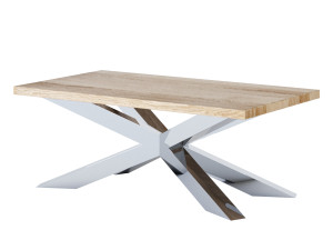 Stolik Pająk Heavy chrom 70x130cm