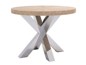 Okrągły Stolik Pająk Slim chrom średnica 70cm