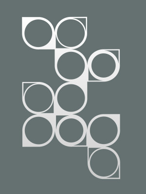 Dekoracja ścienna metalowa na rośliny pnące Trejaż Malla L 56x94 cm - biały matowy