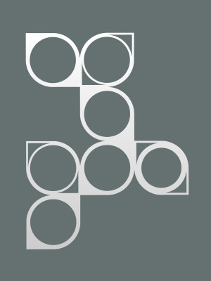 Dekoracja ścienna metalowa na rośliny pnące Trejaż Malla M 56x75 cm - biały matowy