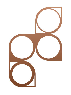 Dekoracja ścienna metalowa na rośliny pnące Trejaż Malla S 38x56 cm - miedziany