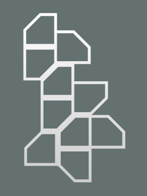 Dekoracja ścienna metalowa na rośliny pnące Trejaż Rima L 53x88 cm - biały matowy