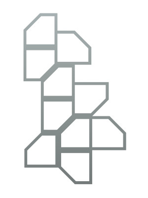 Dekoracja ścienna metalowa na rośliny pnące Trejaż Rima L 53x88 cm - srebrny