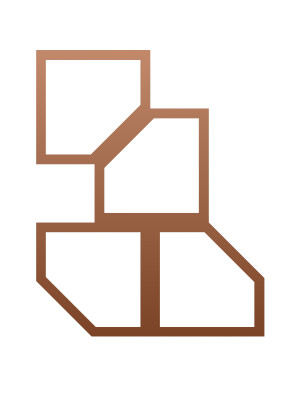 Dekoracja ścienna metalowa na rośliny pnące Trejaż Rima S 35x44 cm - miedziany