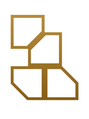 Dekoracja ścienna metalowa na rośliny pnące Trejaż Rima S 35x44 cm - złoty