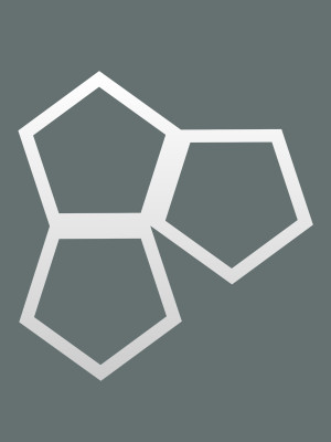 Dekoracja ścienna metalowa na rośliny pnące Trejaż Pentagon S 35x37 cm - biały matowy