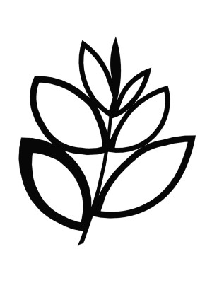 Dekoracja ścienna metalowa na rośliny pnące Trejaż Floral M 55x67 cm - czarny matowy