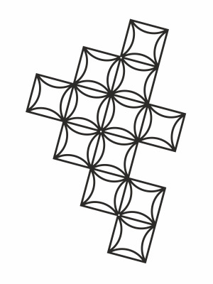 Dekoracja ścienna metalowa na rośliny pnące Trejaż Matte L 66x98 cm - czarny mat