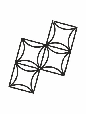 Dekoracja ścienna metalowa na rośliny pnące Trejaż Matte S 33x49 cm - czarny mat