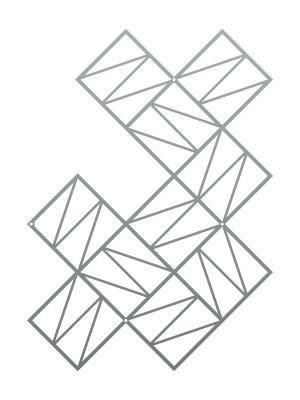 Dekoracja ścienna metalowa na rośliny pnące Trejaż Zigzag L 77x96 cm - srebrny