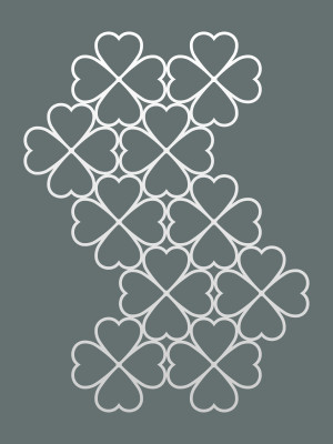 Dekoracja ścienna metalowa na rośliny pnące Trejaż Trebo L 74x98 cm - biały matowy