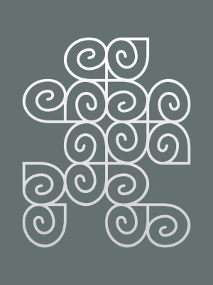 Dekoracja ścienna metalowa na rośliny pnące Trejaż Kumulus L 79x98 cm - biały matowy