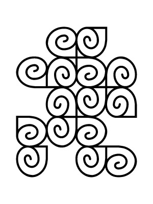 Dekoracja ścienna metalowa na rośliny pnące Trejaż Kumulus L 79x98 cm - czarny matowy