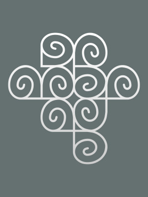 Dekoracja ścienna metalowa na rośliny pnące Trejaż Kumulus M 79x79 cm - biały matowy