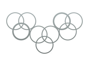 Dekoracja ścienna metalowa na rośliny pnące Trejaż Kulos S 67x37 cm - srebrny