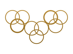 Dekoracja ścienna metalowa na rośliny pnące Trejaż Kulos S 67x37 cm - złoty